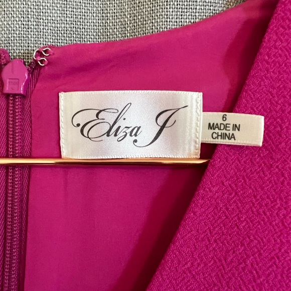 Eliza J Hot Pink Cocktail Dress Size 6 - Picture 2 of 5